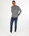 Pull gris et blanc Lerros - fin tricot - Lerros