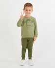 Groene sweater met print BESTies - diertje - Besties