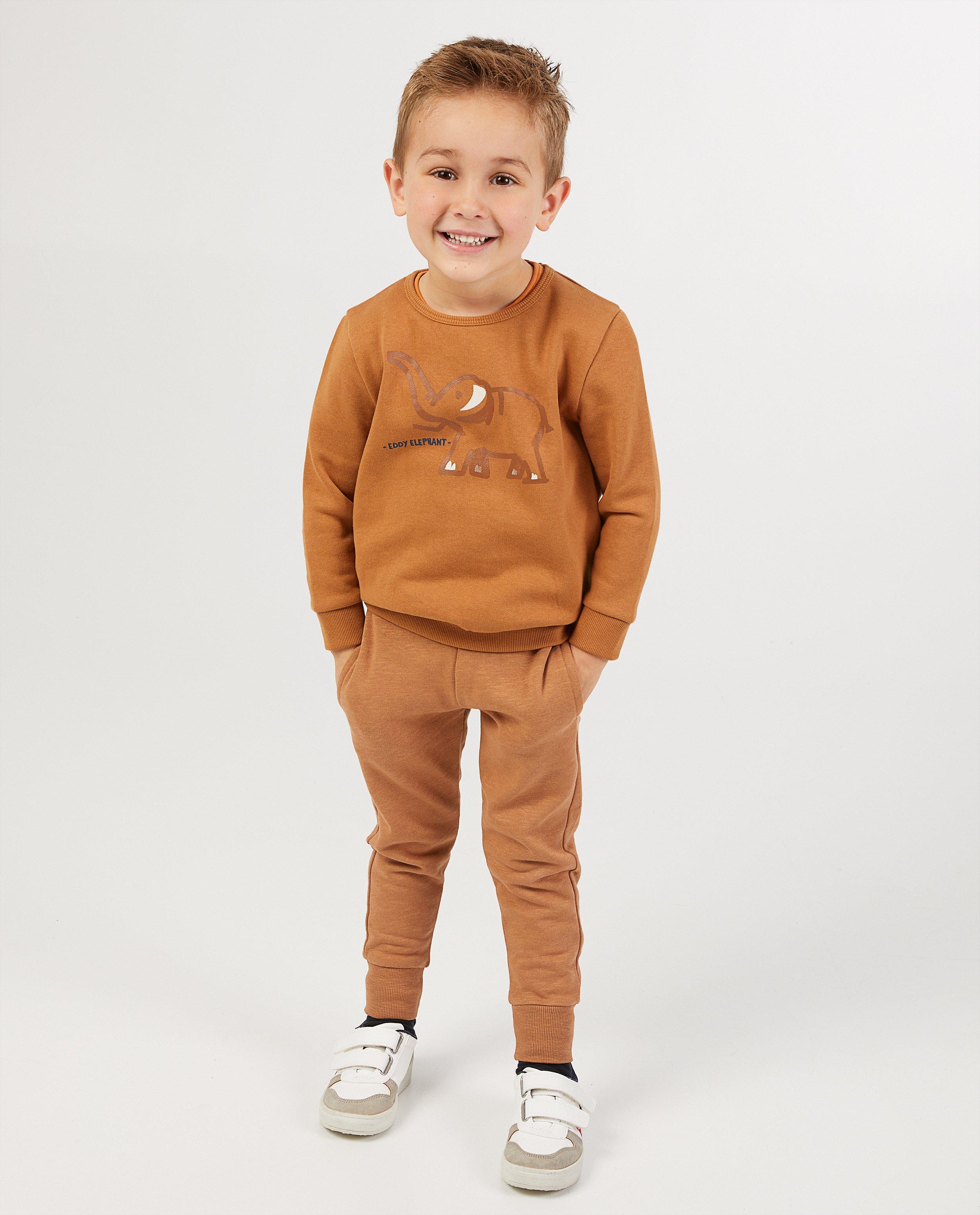 Sweat brun, imprimé BESTies - petit animal - Besties