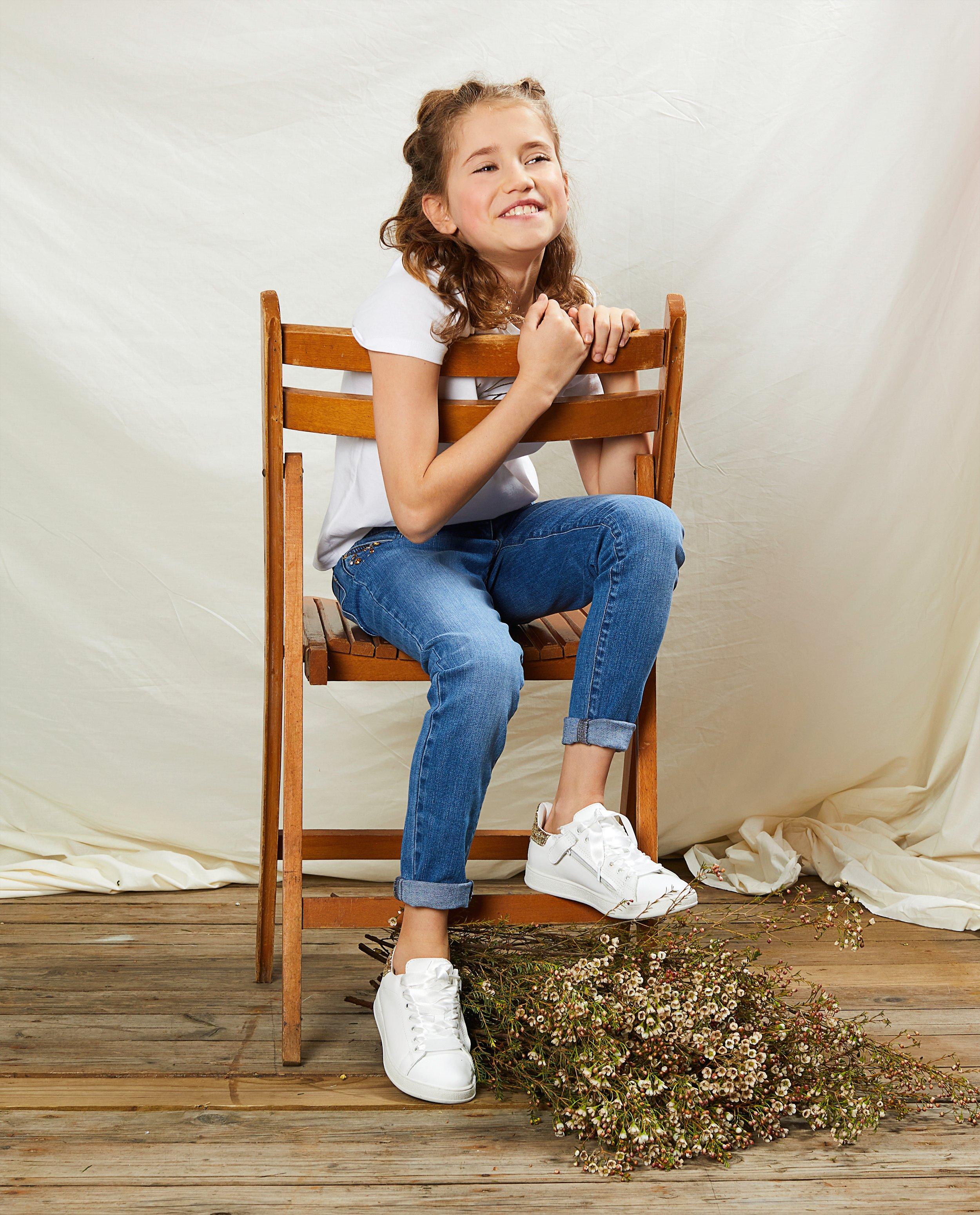 Jeans - Skinny met bloemetjes Communie