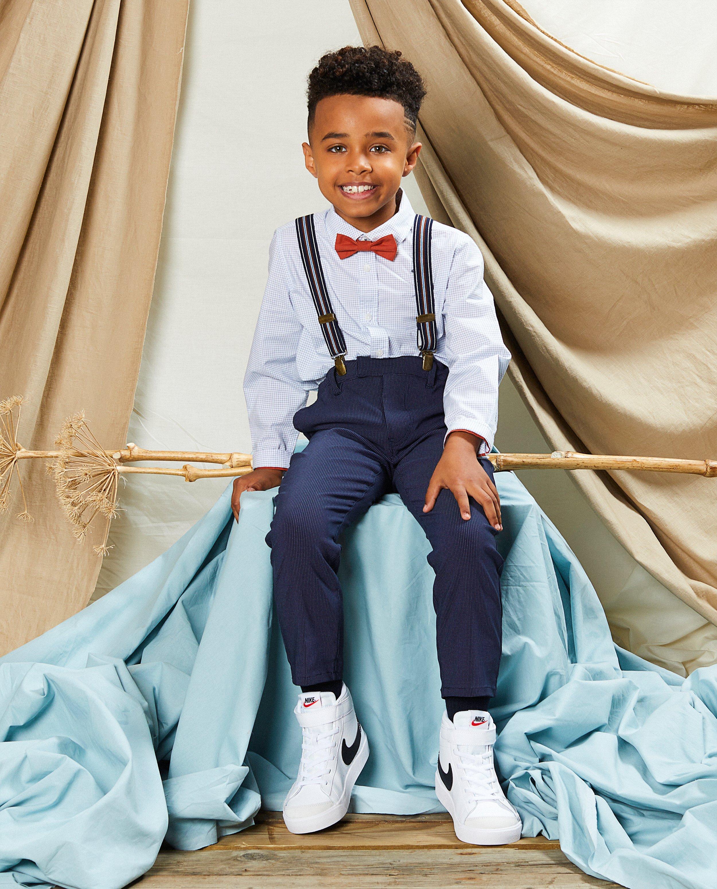 Chemise blanche avec un nœud papillon Communion - imprimé intégral - Kidz Nation