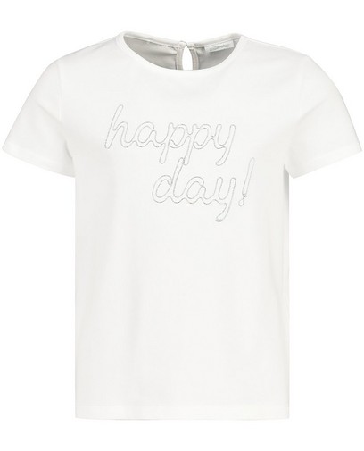 Wit T-shirt met opschrift Communie Wit T-shirt met opschrift Communie