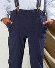 Pantalons - Pantalon bleu à pois Communion