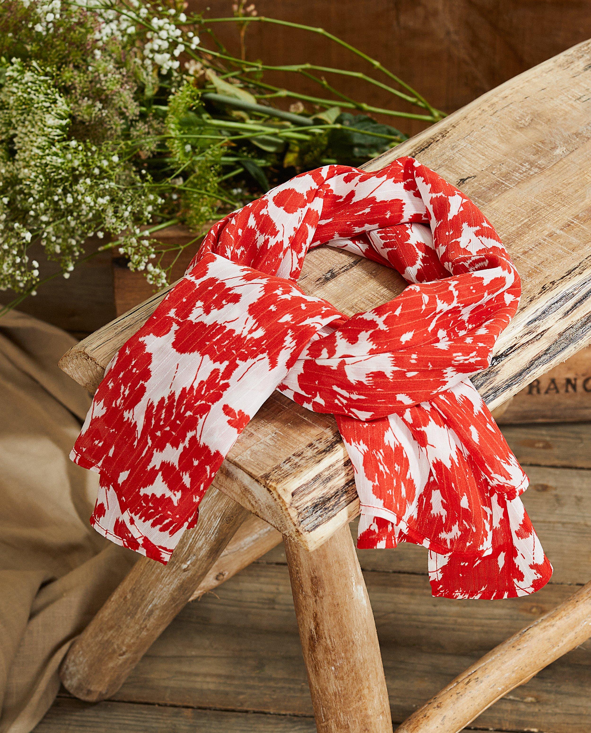 Foulard rouge et blanc à imprimé Sora - à imprimé fleuri - JBC