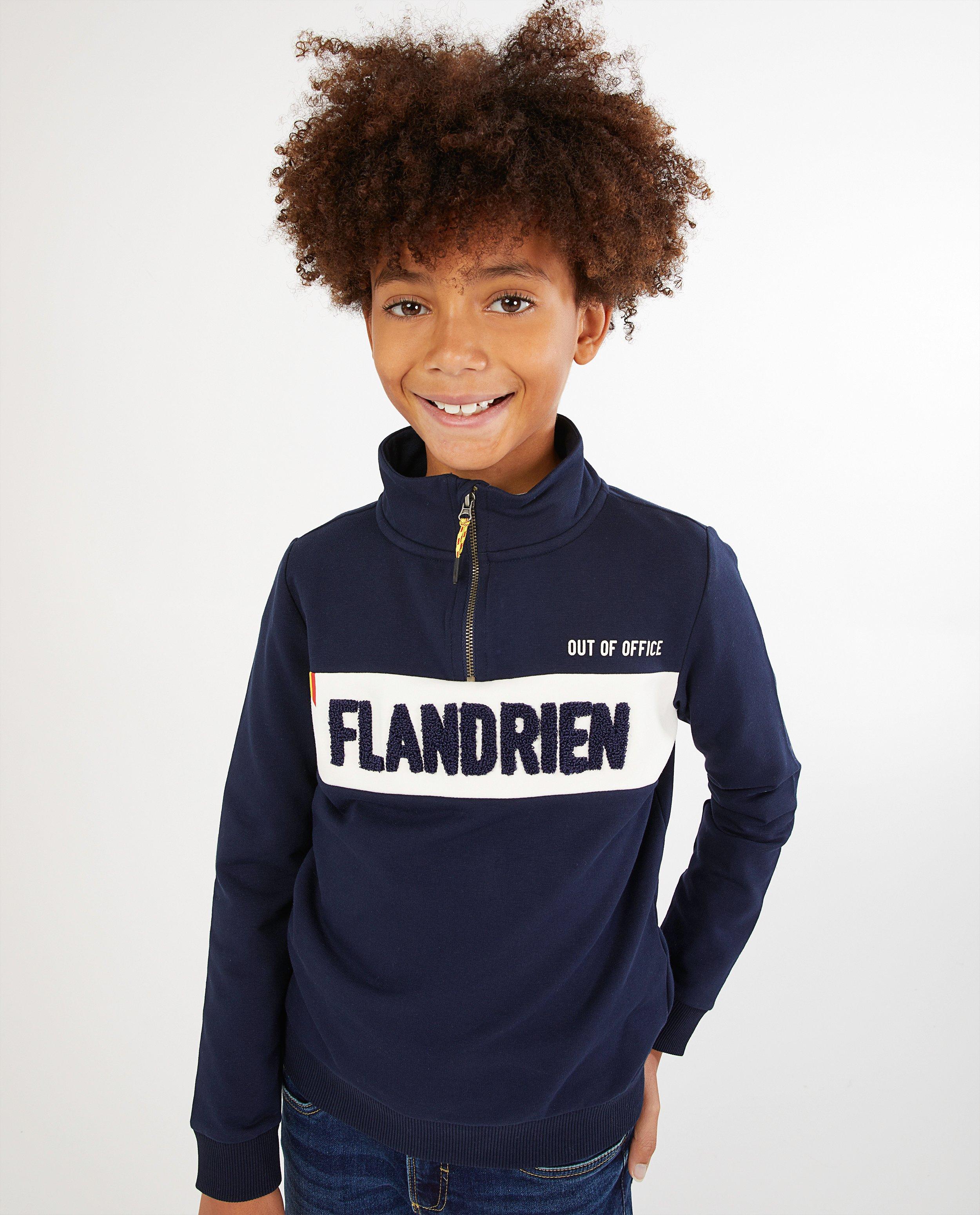 Sweaters - Blauwe sweater Baptiste, 7-14 jaar
