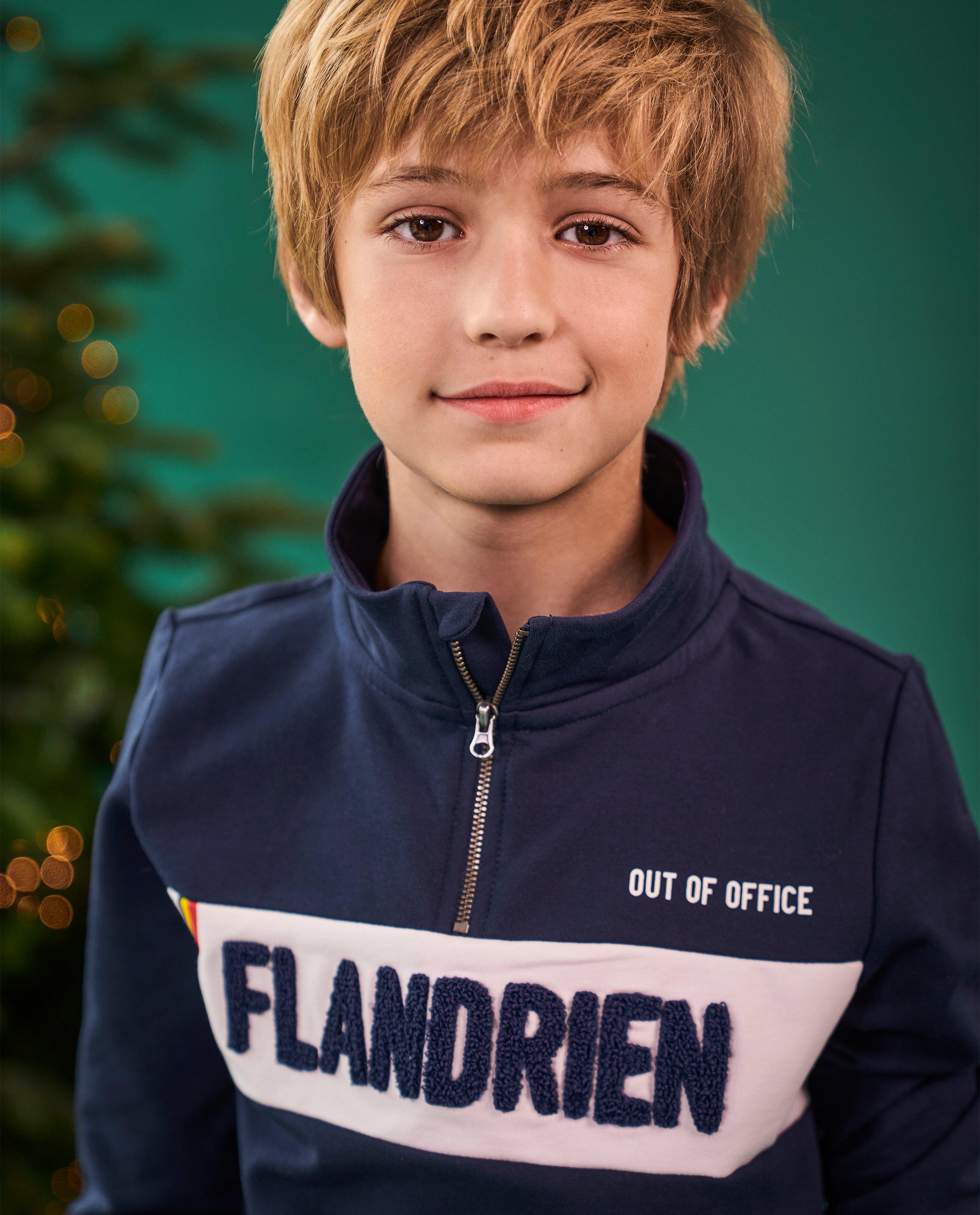 Sweaters - Blauwe sweater Baptiste, 7-14 jaar