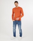 Pull orange - fin tricot - Quarterback