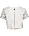 Chemises - Top blanc à petites fleurs Communion