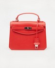 Rode handtas met slotje - boekentasje - JBC