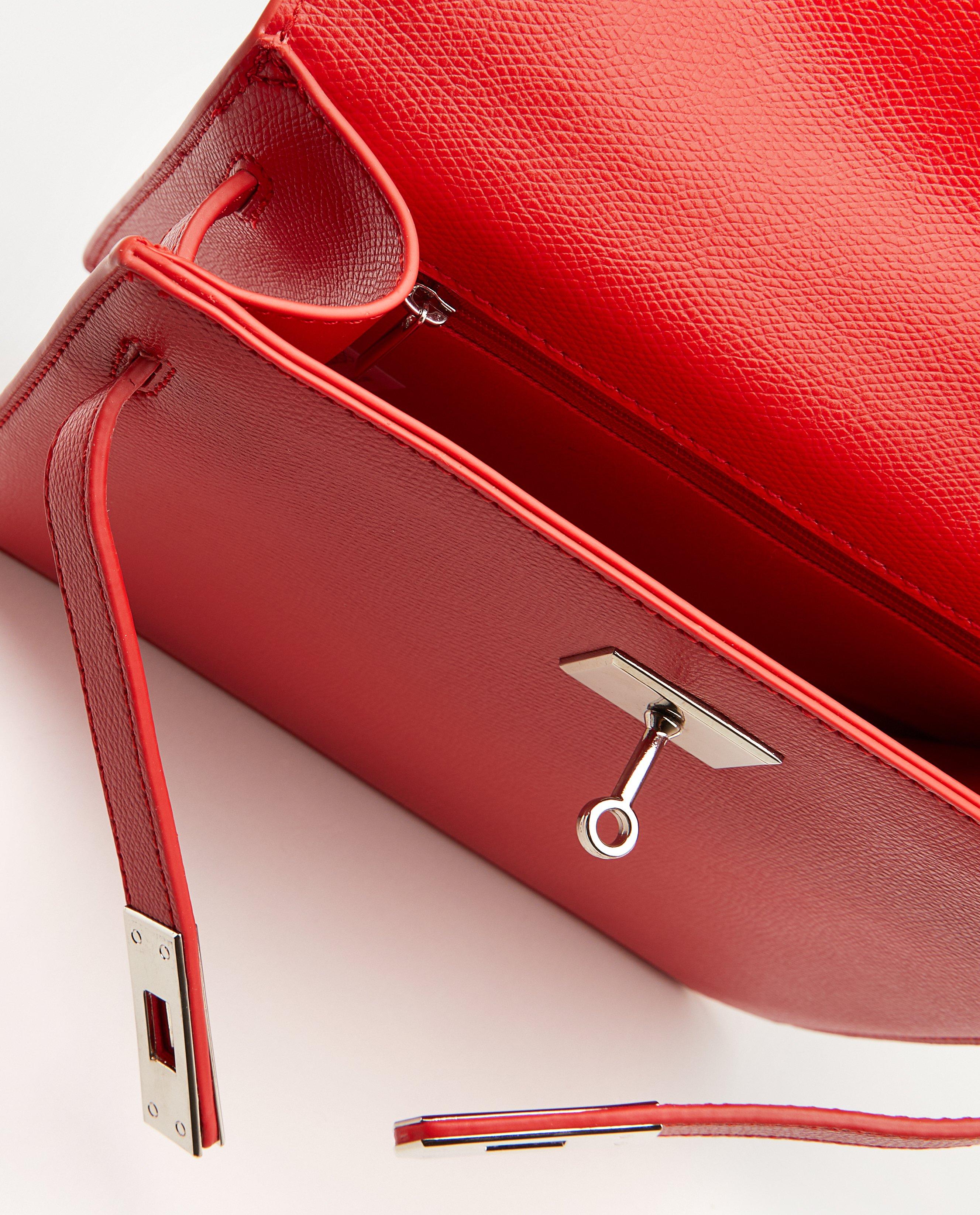 Sacs - Sac à main rouge avec un petit cadenas