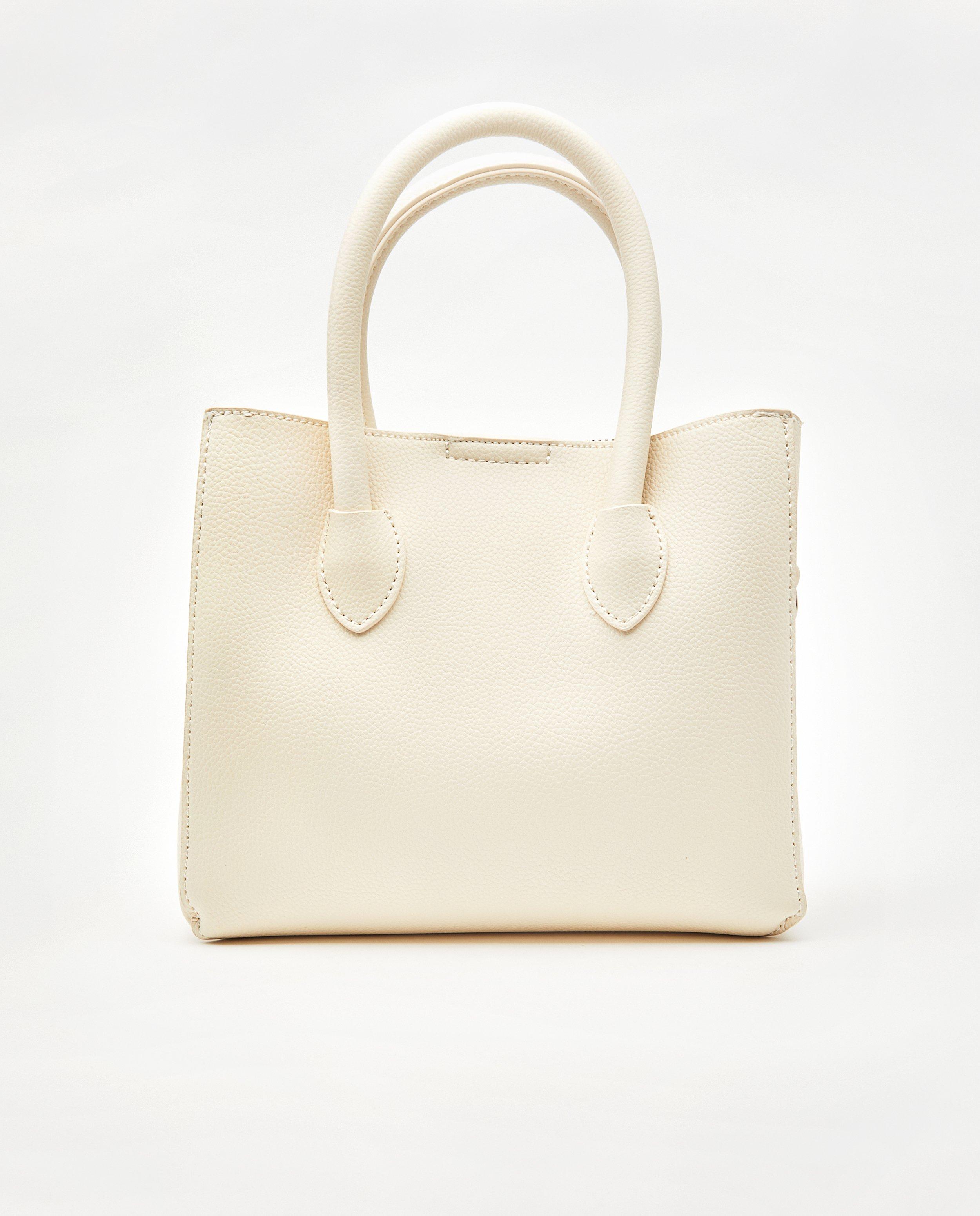 Offwhite handtas - met 3 compartimenten - JBC