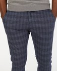 Pantalons - Pantalon bleu à imprimé à carreaux