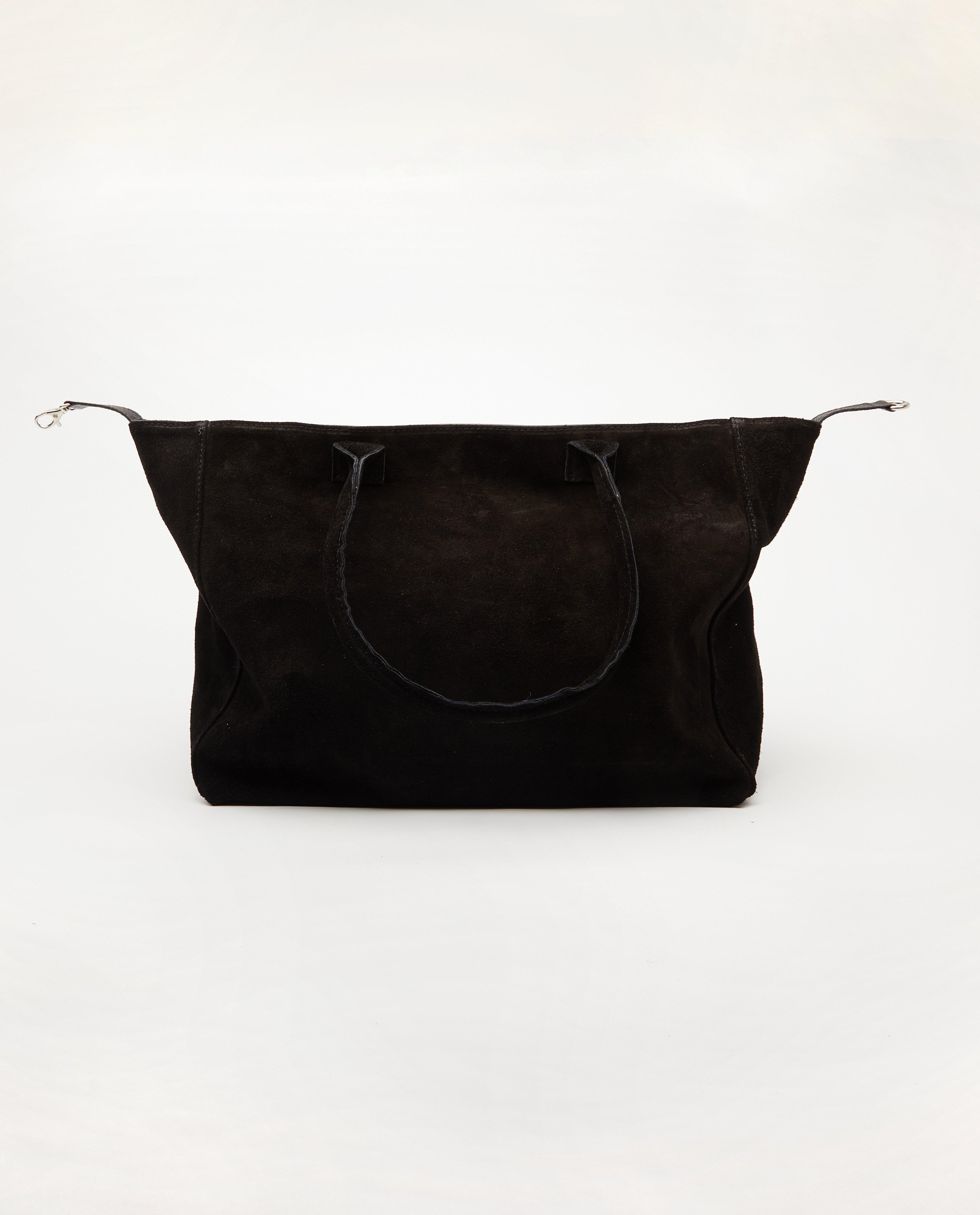 Sac à main noir en cuir véritable - genuine leather - JBC