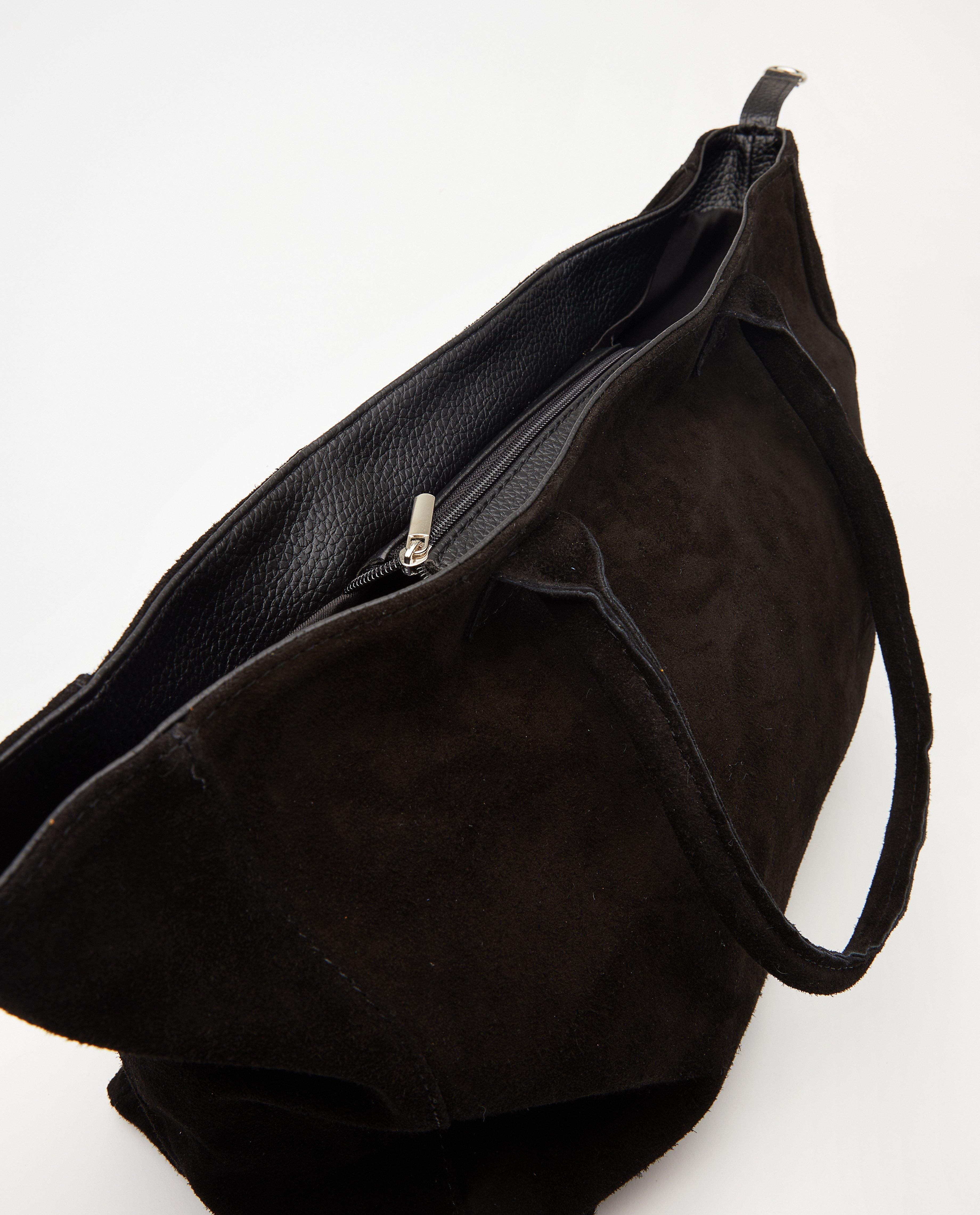 Sacs - Sac à main noir en cuir véritable