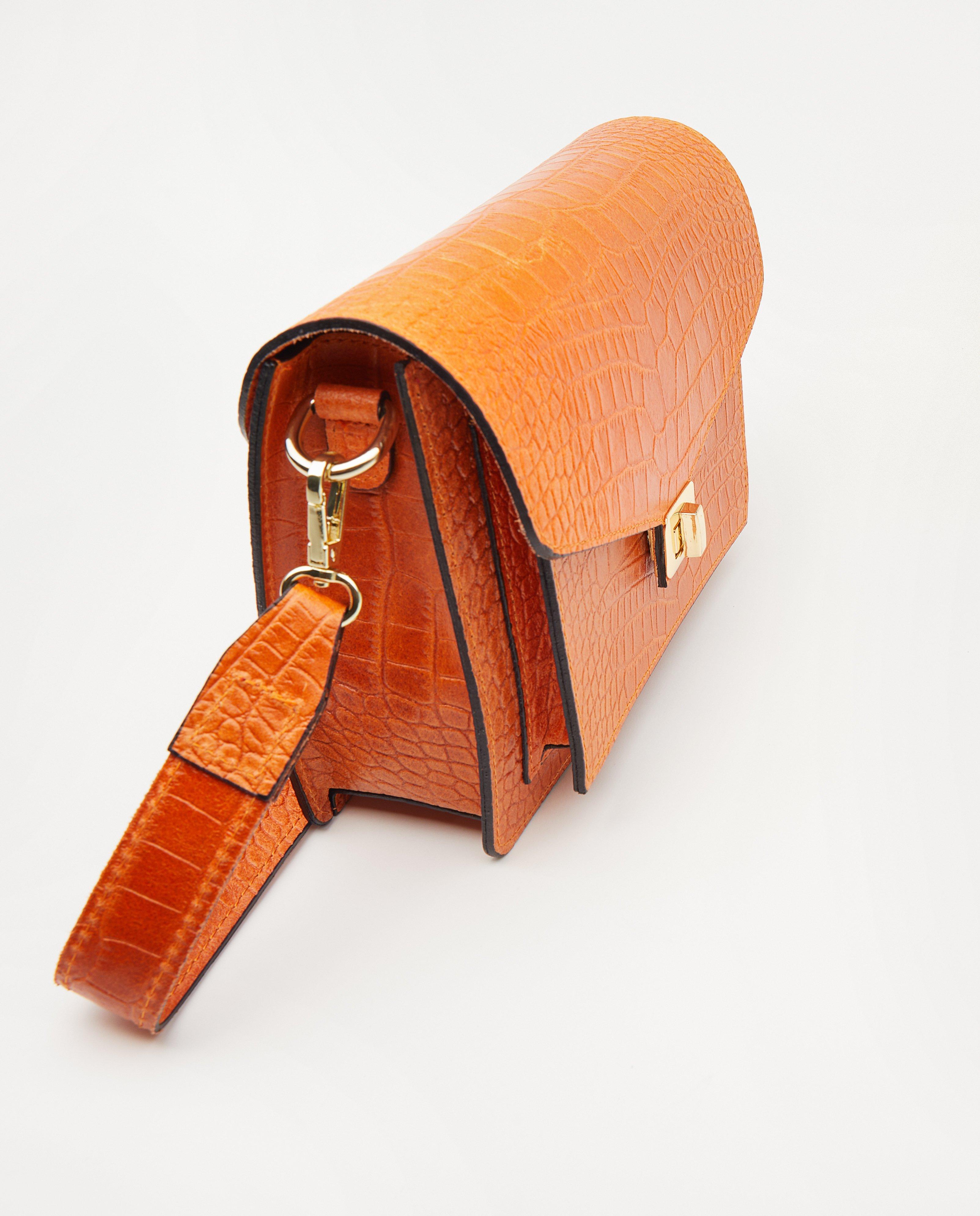 Sacs - Sac à main orange en cuir