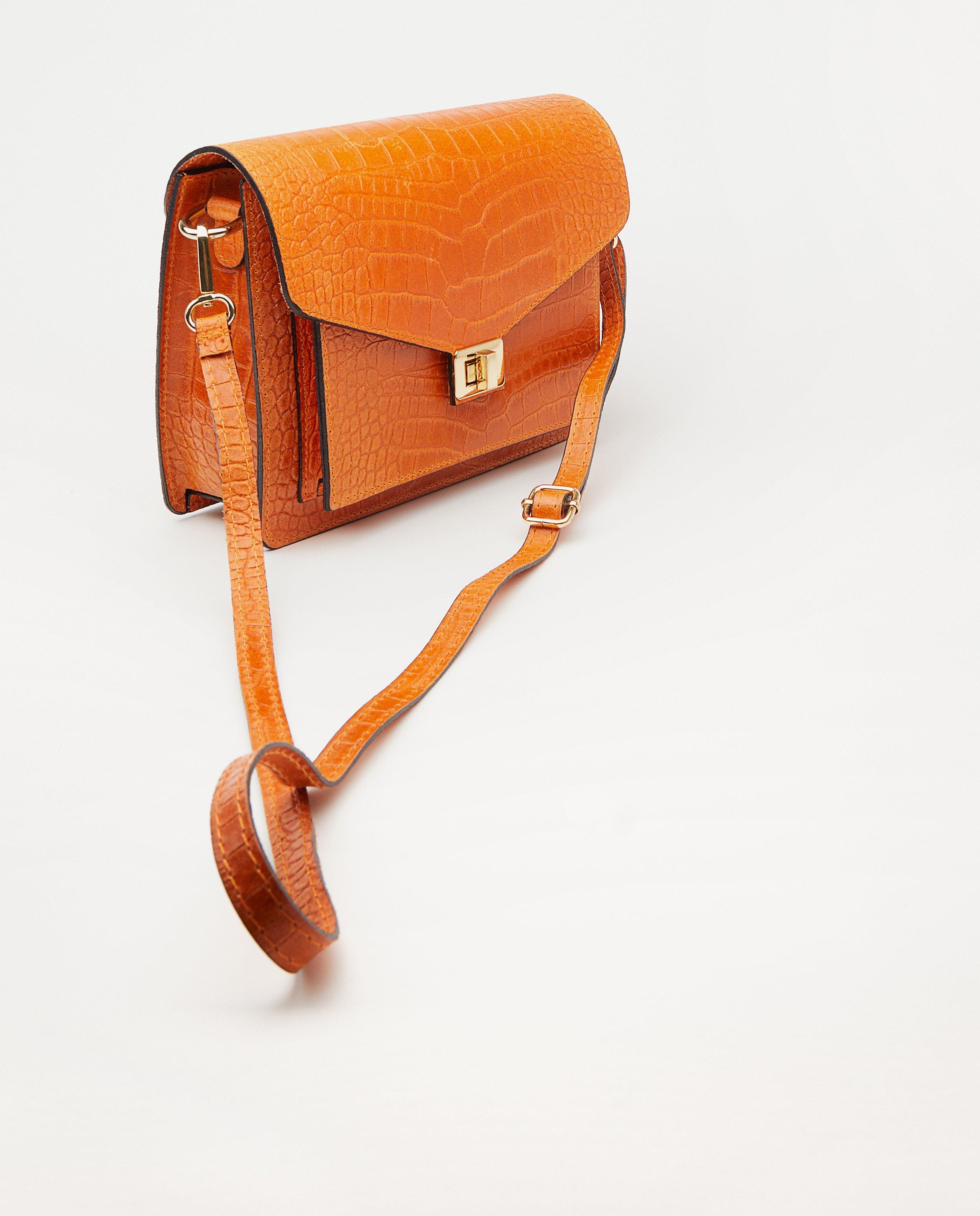 Sacs - Sac à main orange en cuir