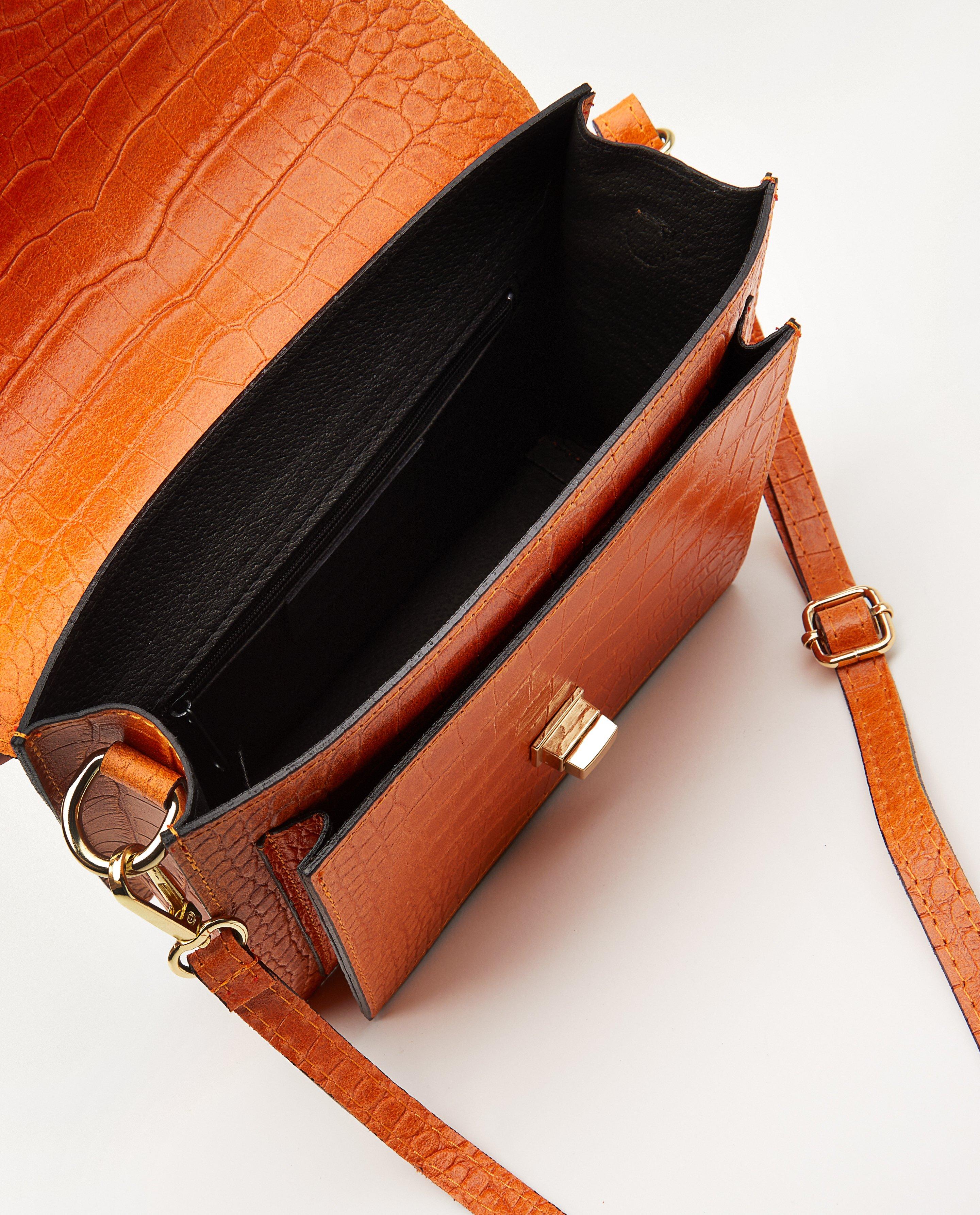 Sacs - Sac à main orange en cuir