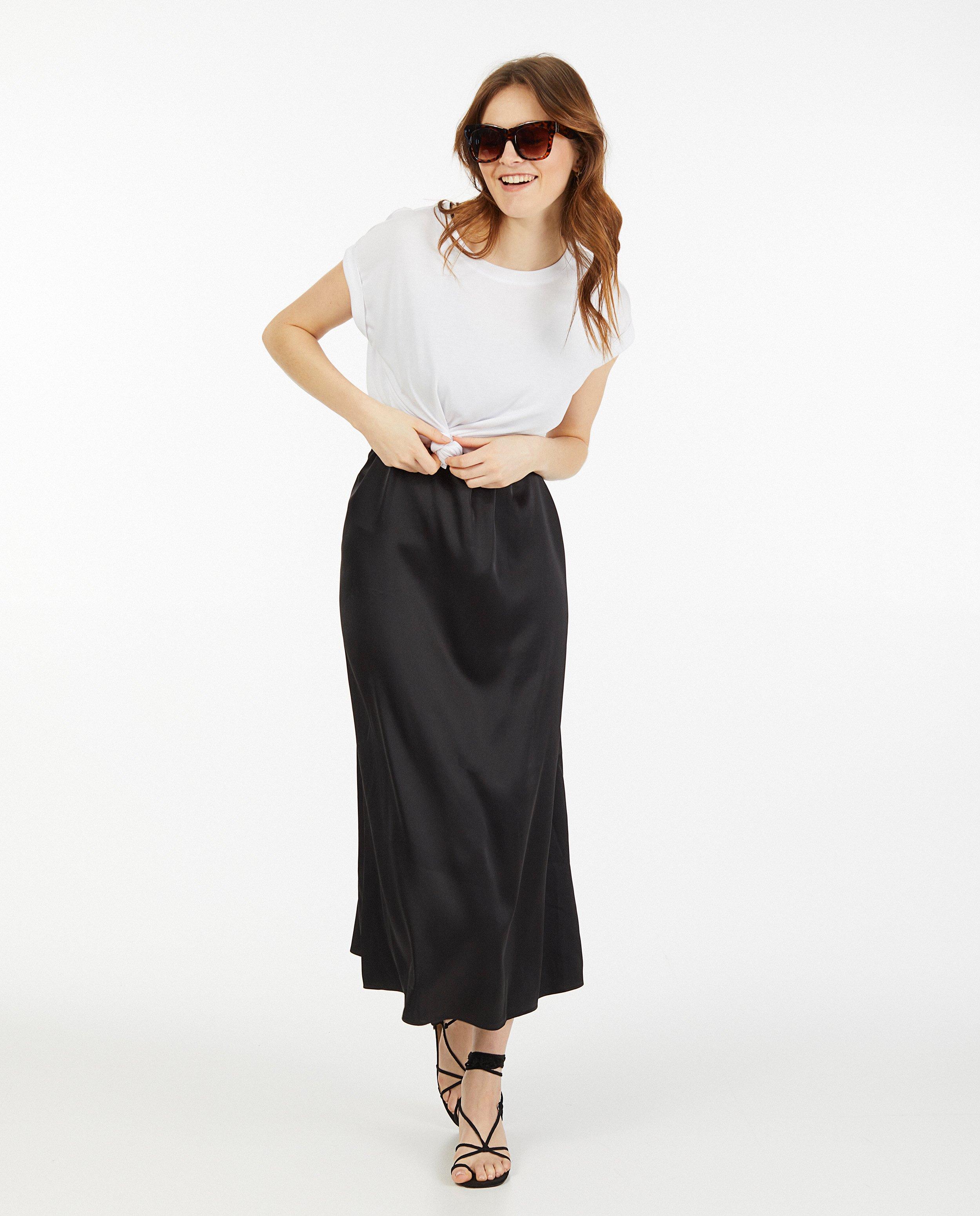 T-shirt in wit Sora - stretch - Sora