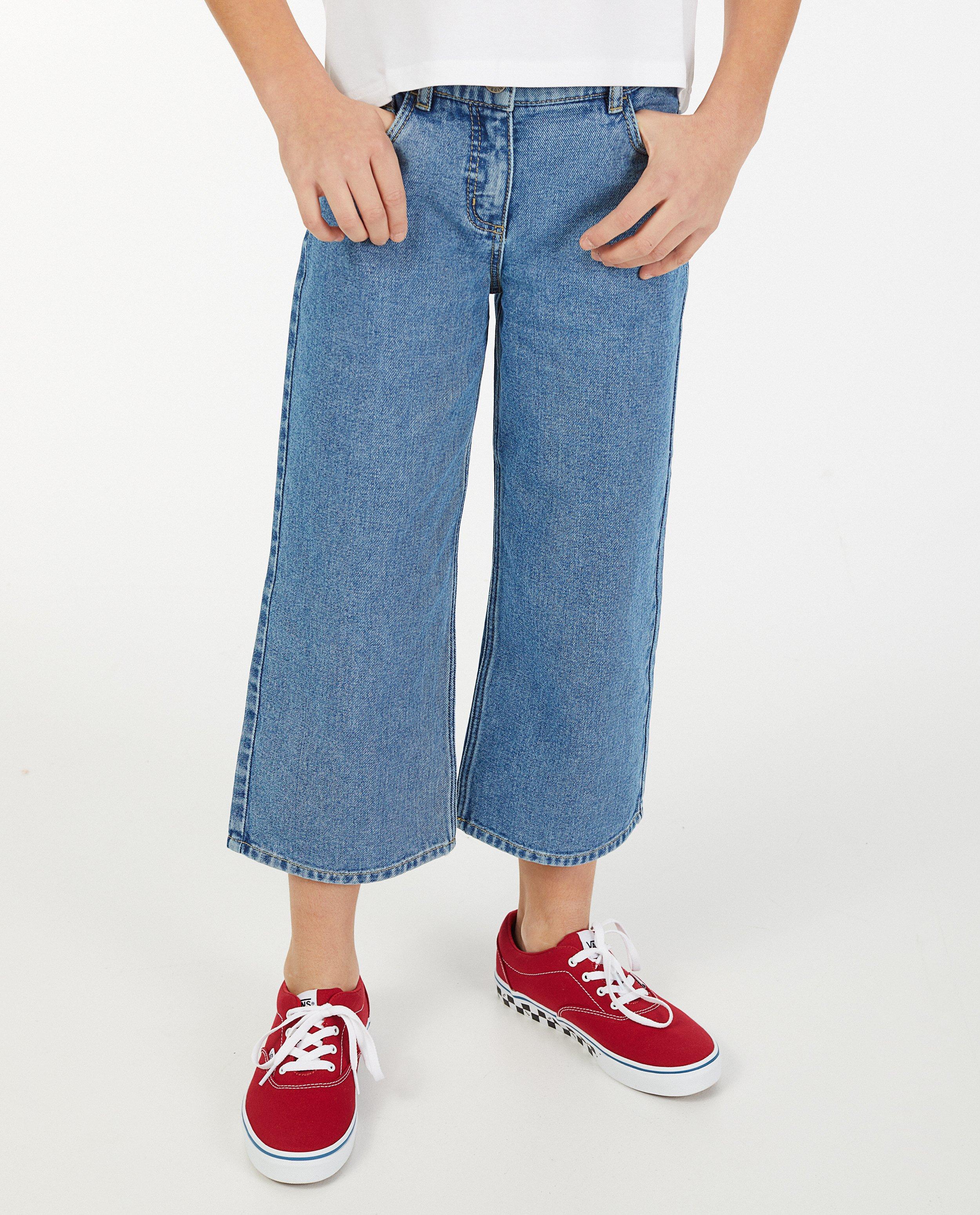 Jeans - Jupe-culotte bleue en denim Peppa, 7-14 ans
