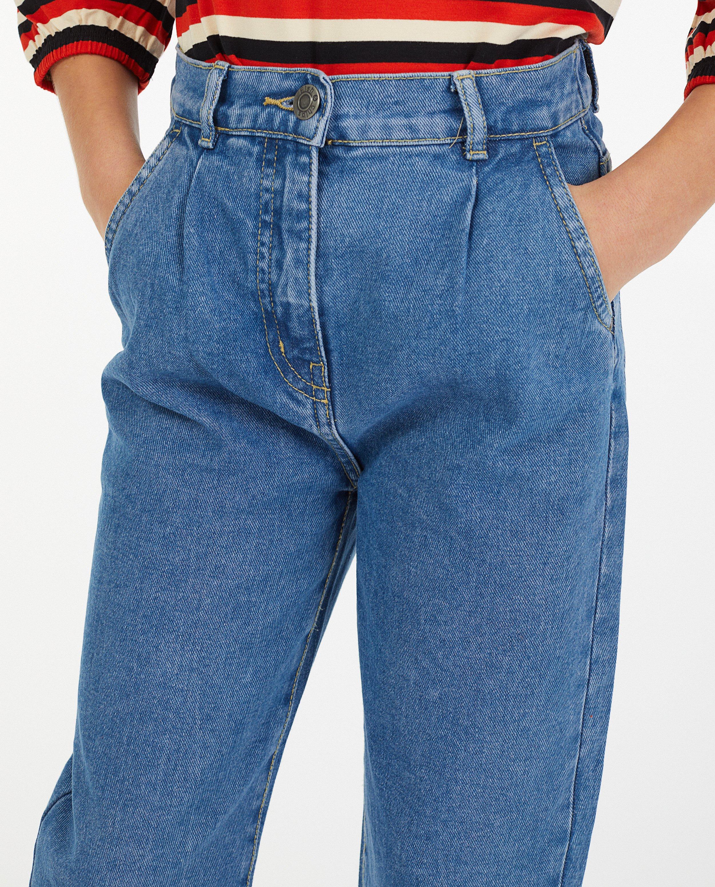 Jeans - Blauwe slouchy denim Billie, 7-14 jaar