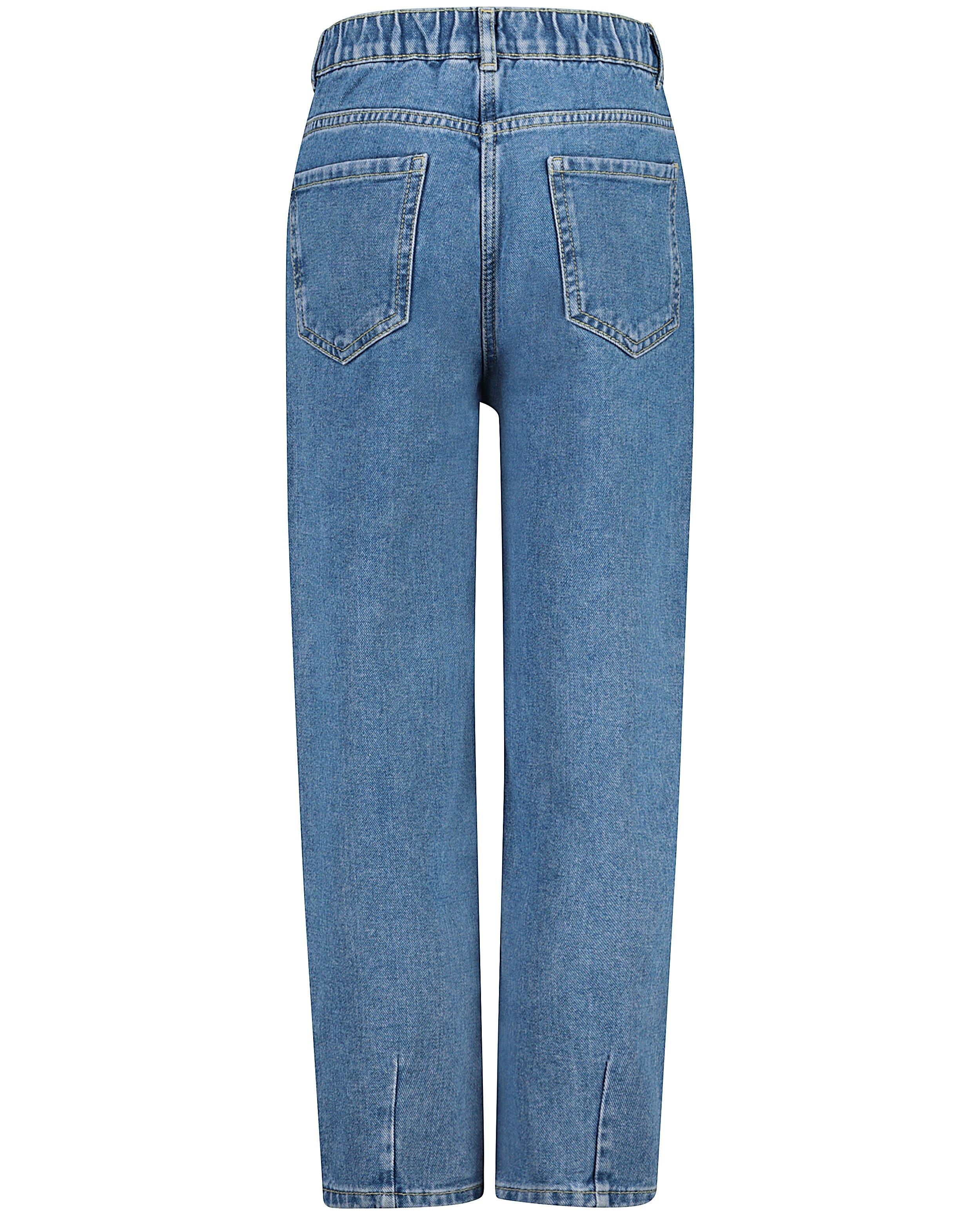 Jeans - Blauwe slouchy denim Billie, 7-14 jaar
