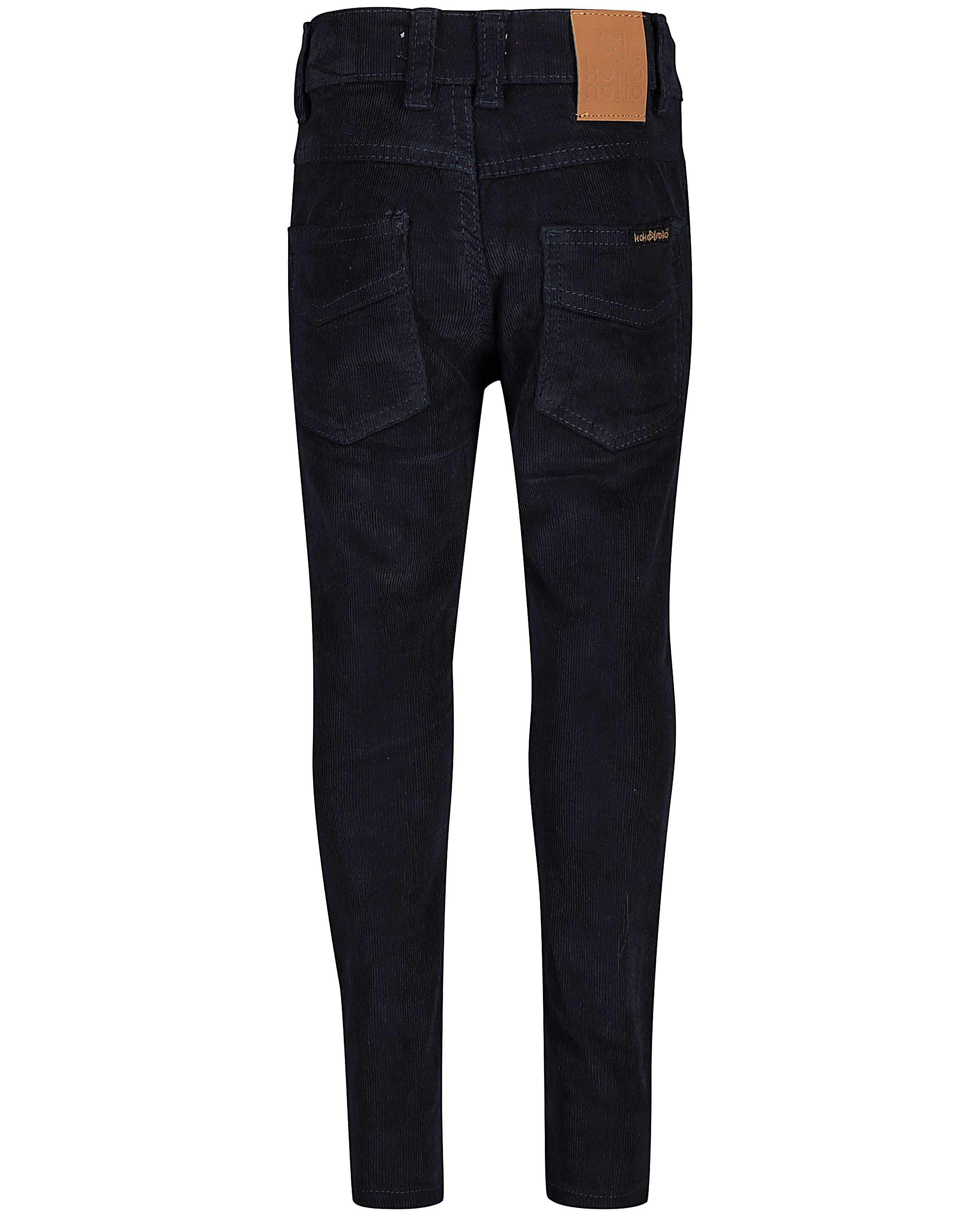 Blauwe ribfluwelen broek Koko Noko - Product Detail - donkerblauw - afbeelding nummer 2