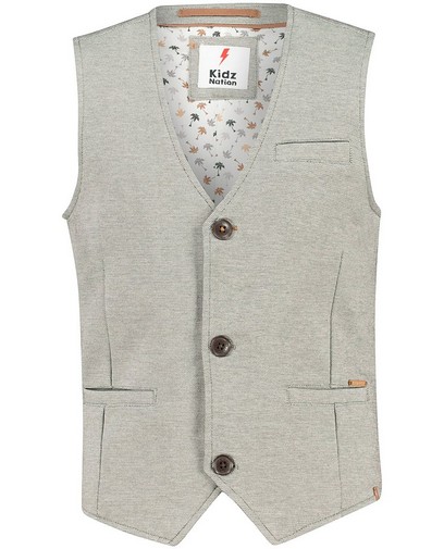 Gilet gris brun à imprimé Communion Gilet gris brun à imprimé Communion