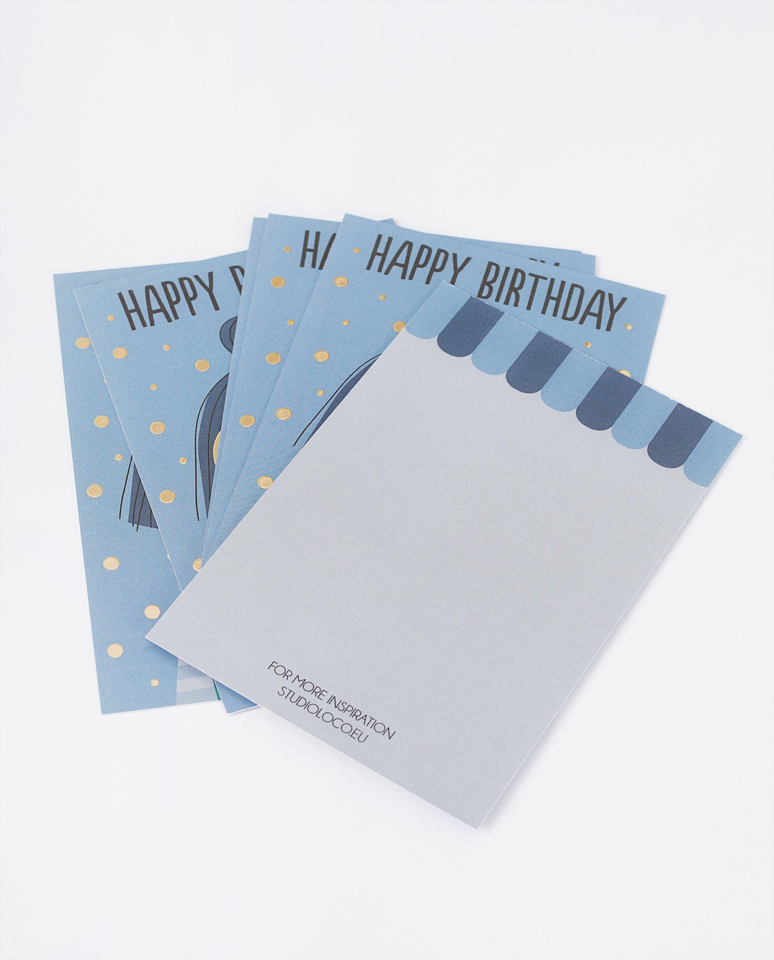 Cadeaux - 6 cartes d’anniversaire Studio Loco