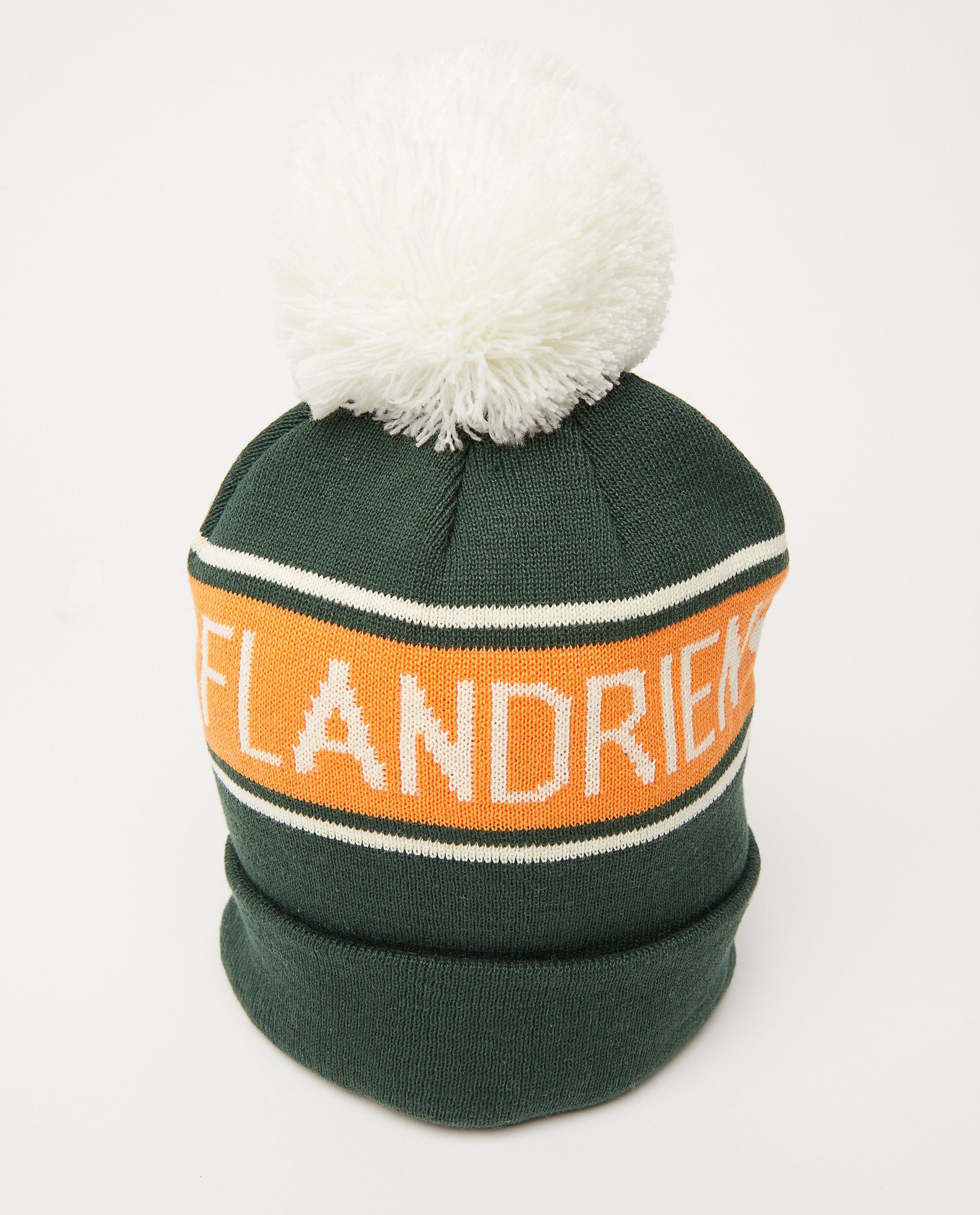Bonnet vert Baptiste, taille 54 - avec pompon - JBC