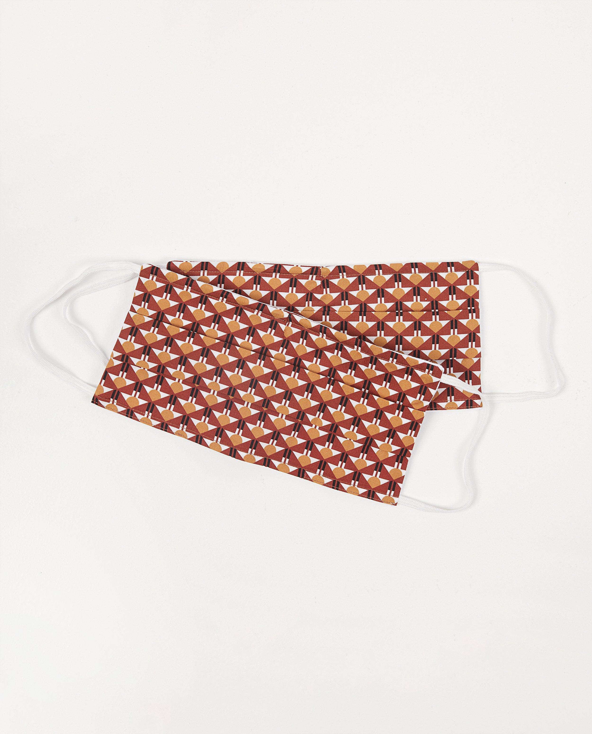 2 mondmaskers met retroprint - set van 2 - Sora