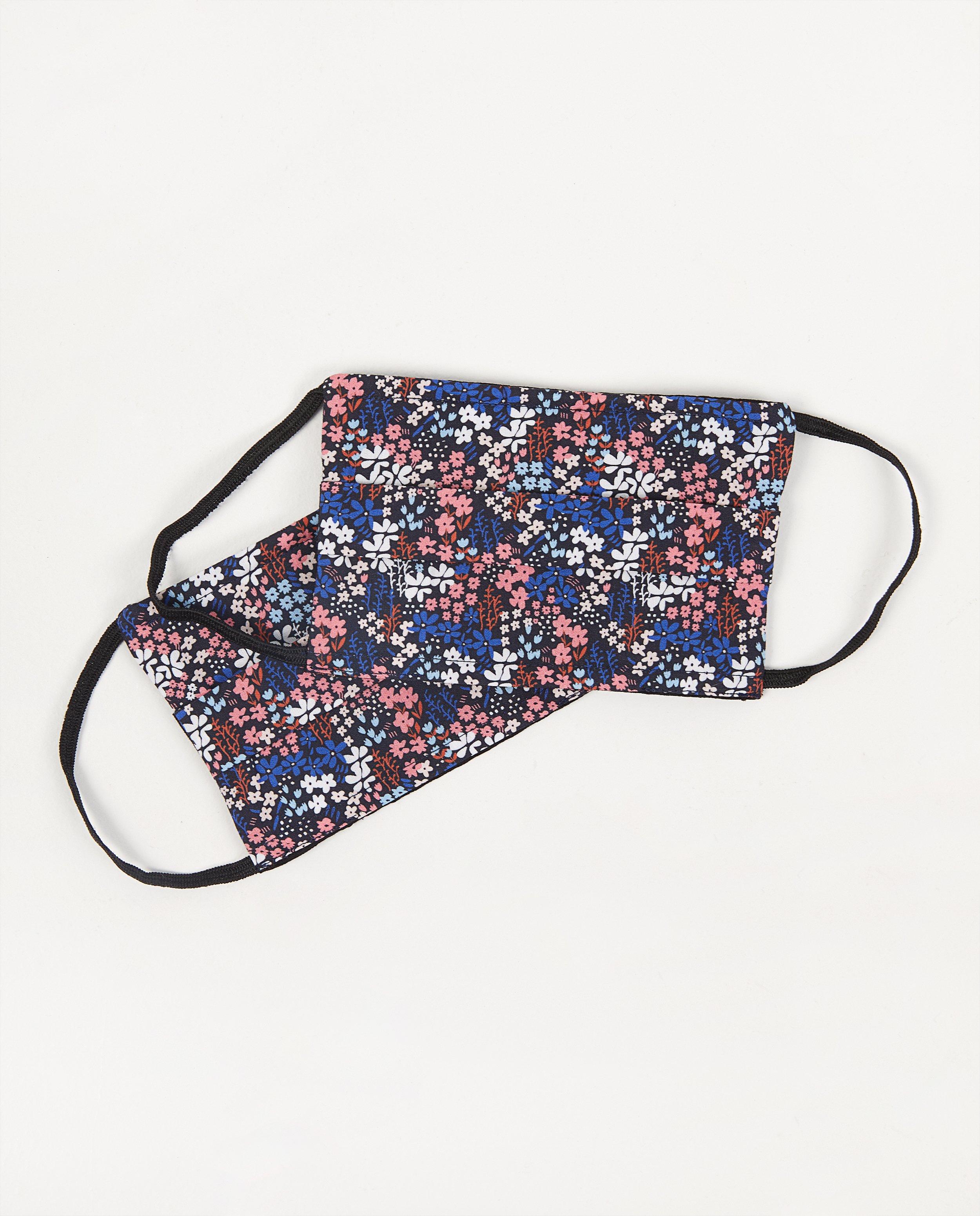 2 masques avec des fleurs - noirs - lot de 2 - JBC