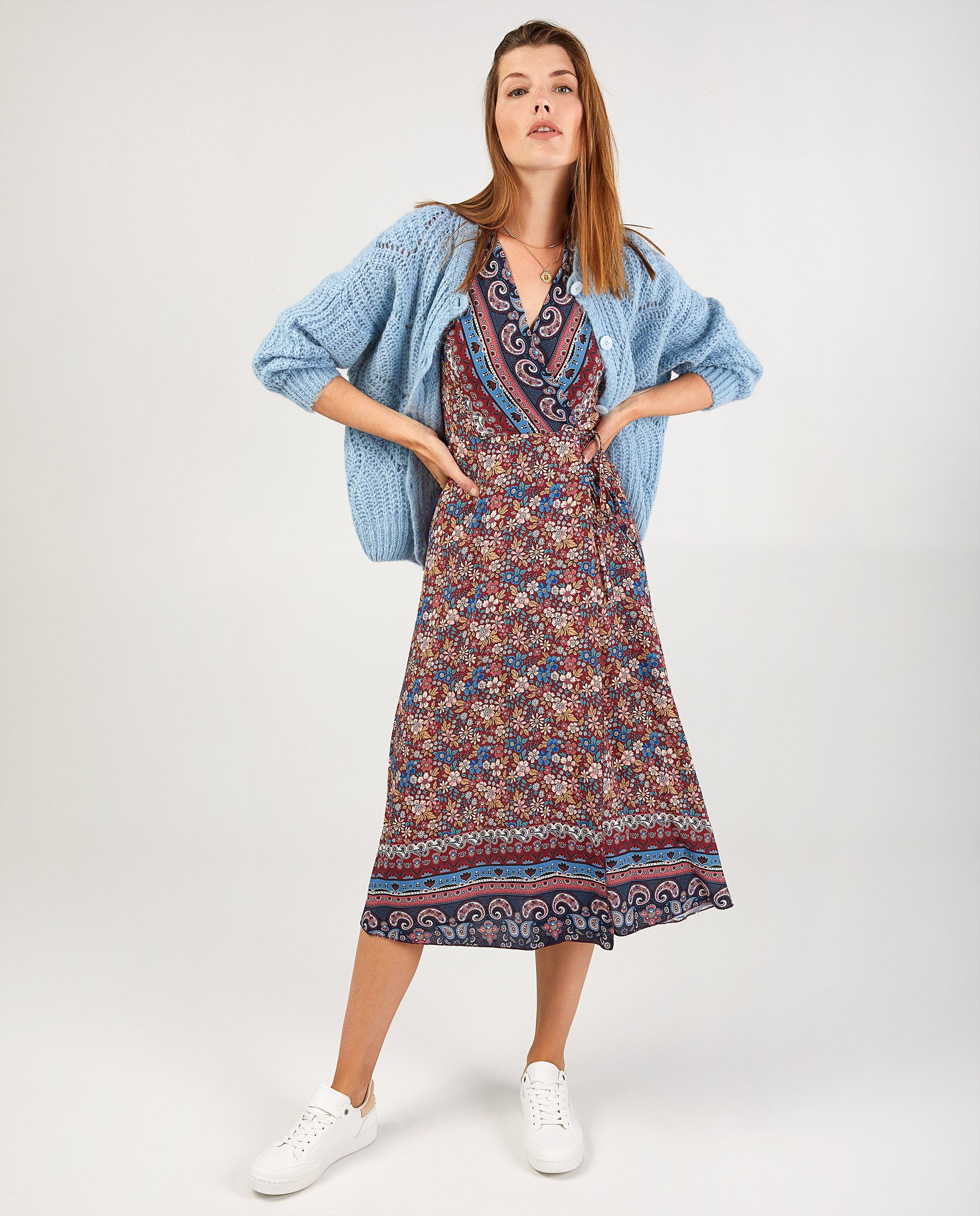 Robe cache coeur bordeaux on sale