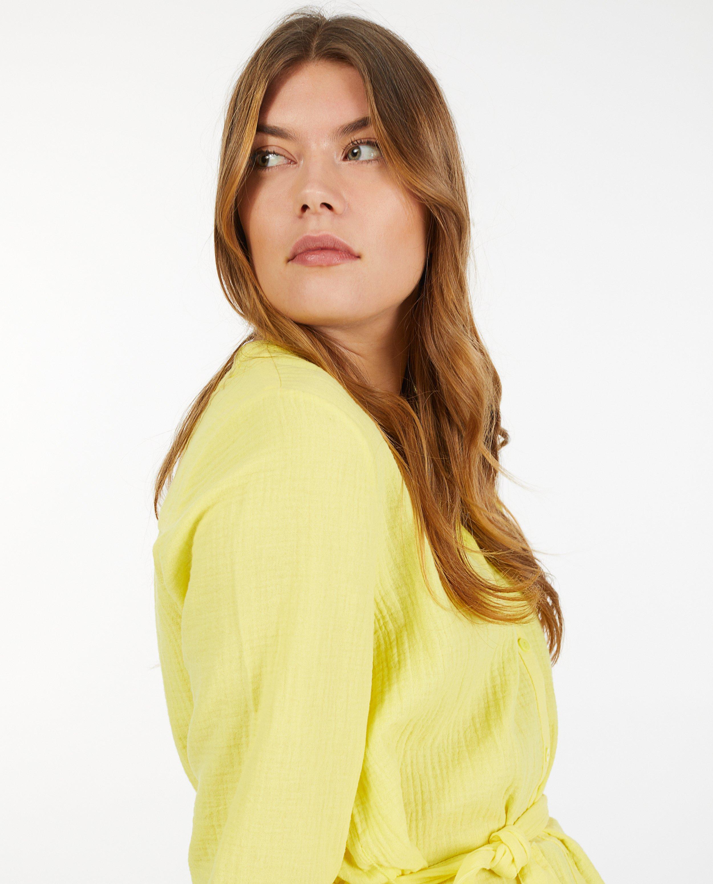 Robe à structure tissée Sora - avec ceinture à nouer - Sora