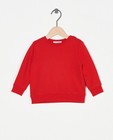 Lichtgrijze sweater, baby - lettersweater - JBC