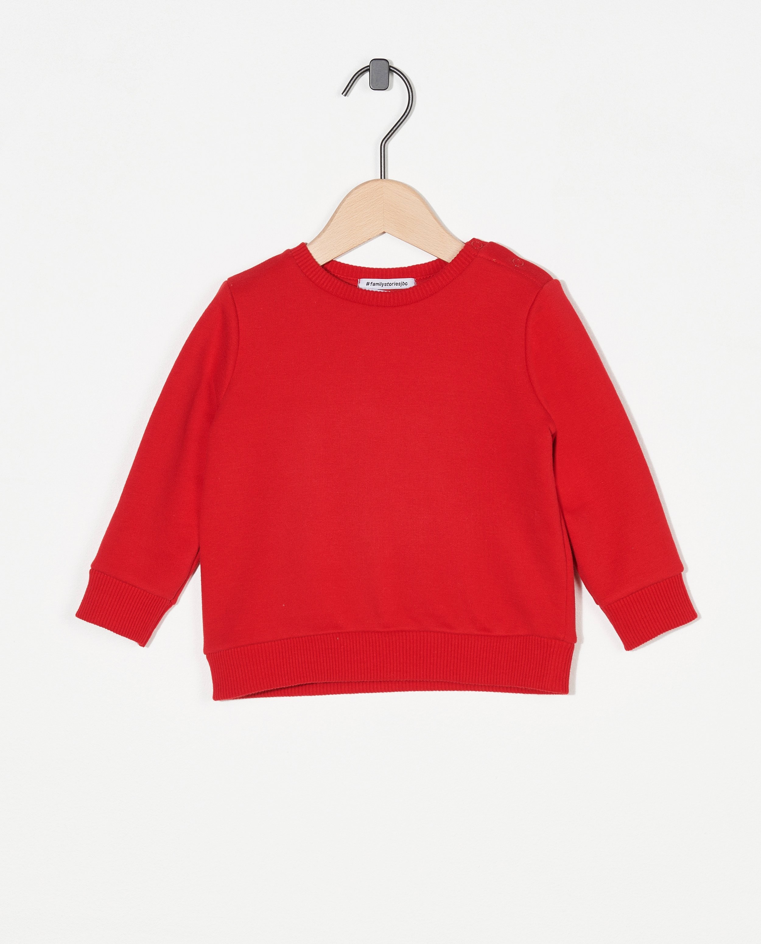 Witte sweater baby - lettersweater - JBC