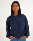 Sweaters - Donkerblauwe unisex sweater tieners