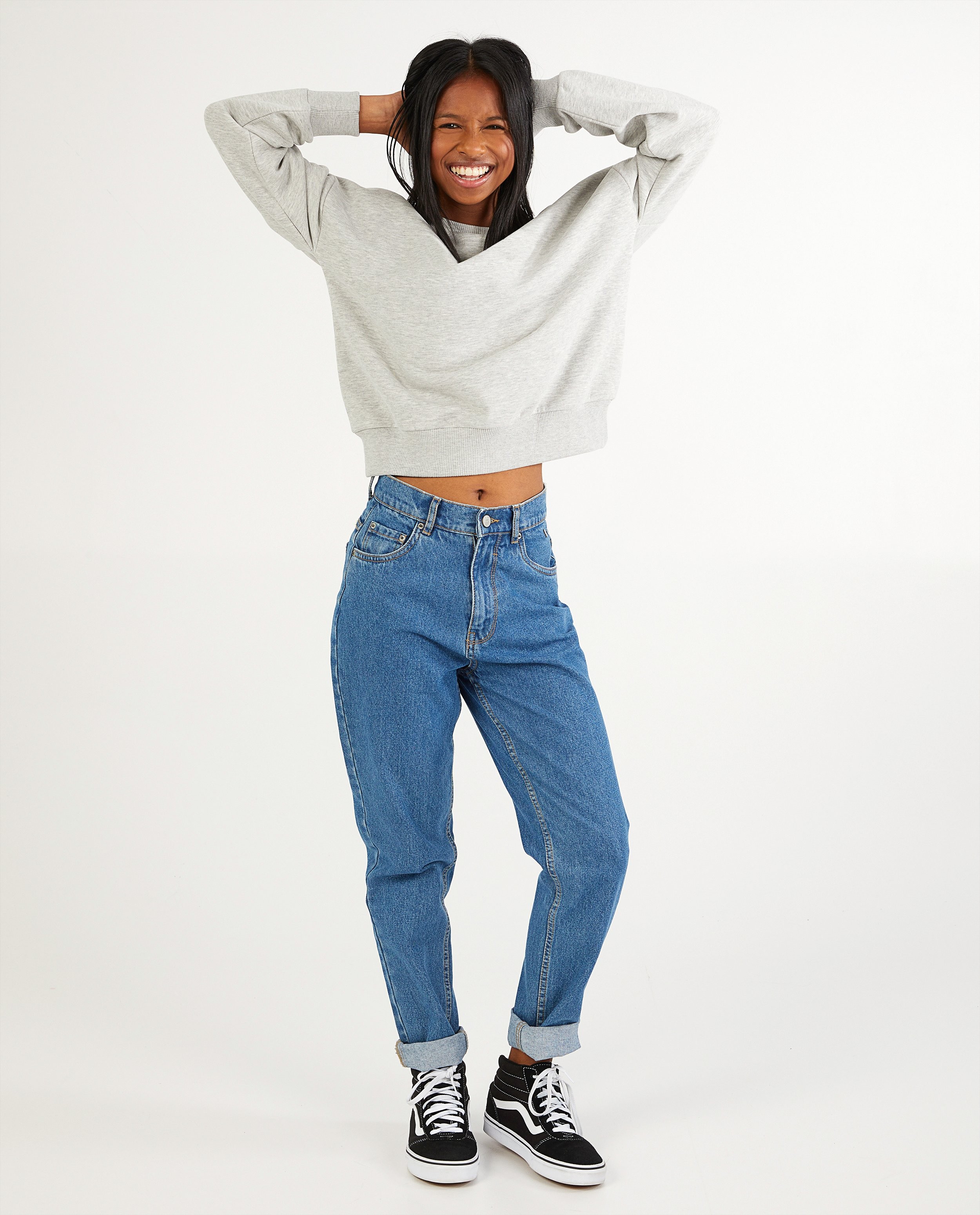 Sweat gris clair unisexe ados - sweat pour le camp - JBC