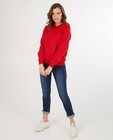 Rode sweater, dames - kampsweater - JBC