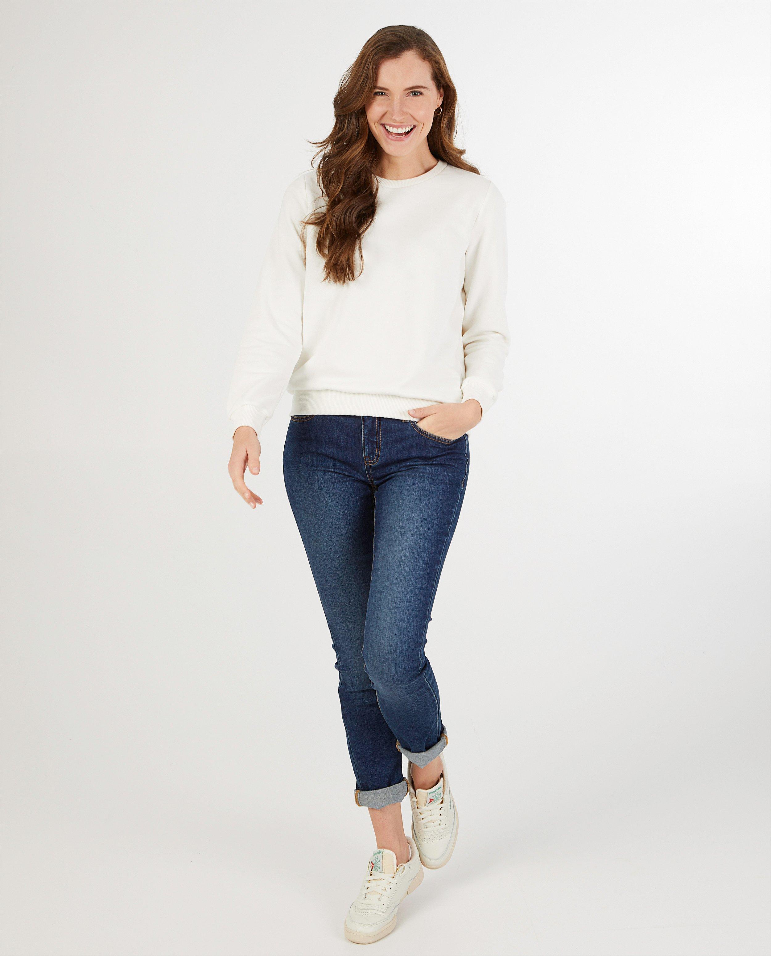 Sweat blanc, femmes - sweat pour le camp - JBC