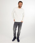 Witte sweater, heren - kampsweater - JBC