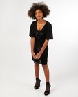 Zwarte jurk met knooplint Youh! - glanzend effect - Youh!