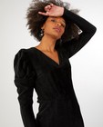 Robes - Zwarte ribfluwelen jurk Youh!