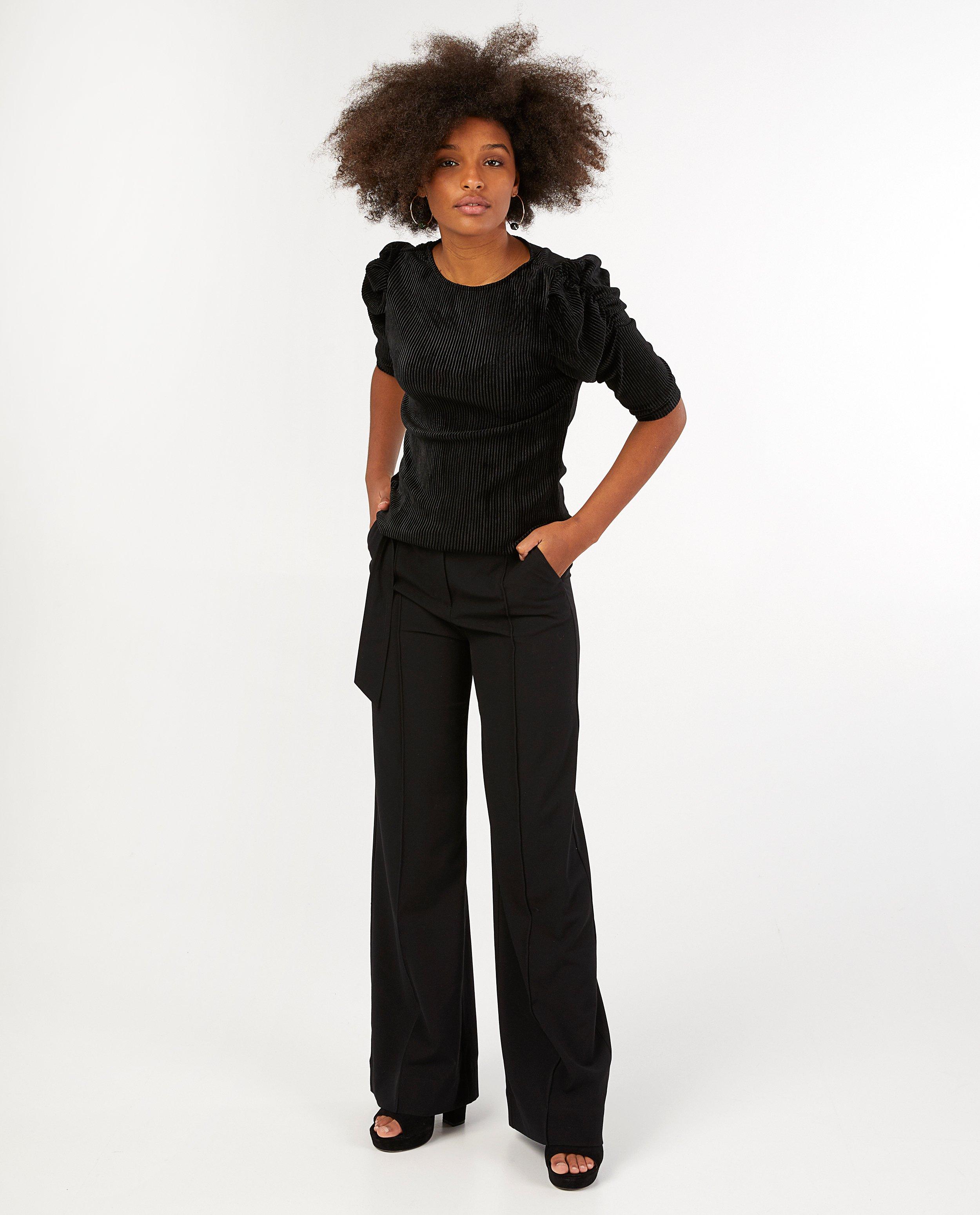 Zwarte blouse van ribfluweel Youh! - null - Youh!