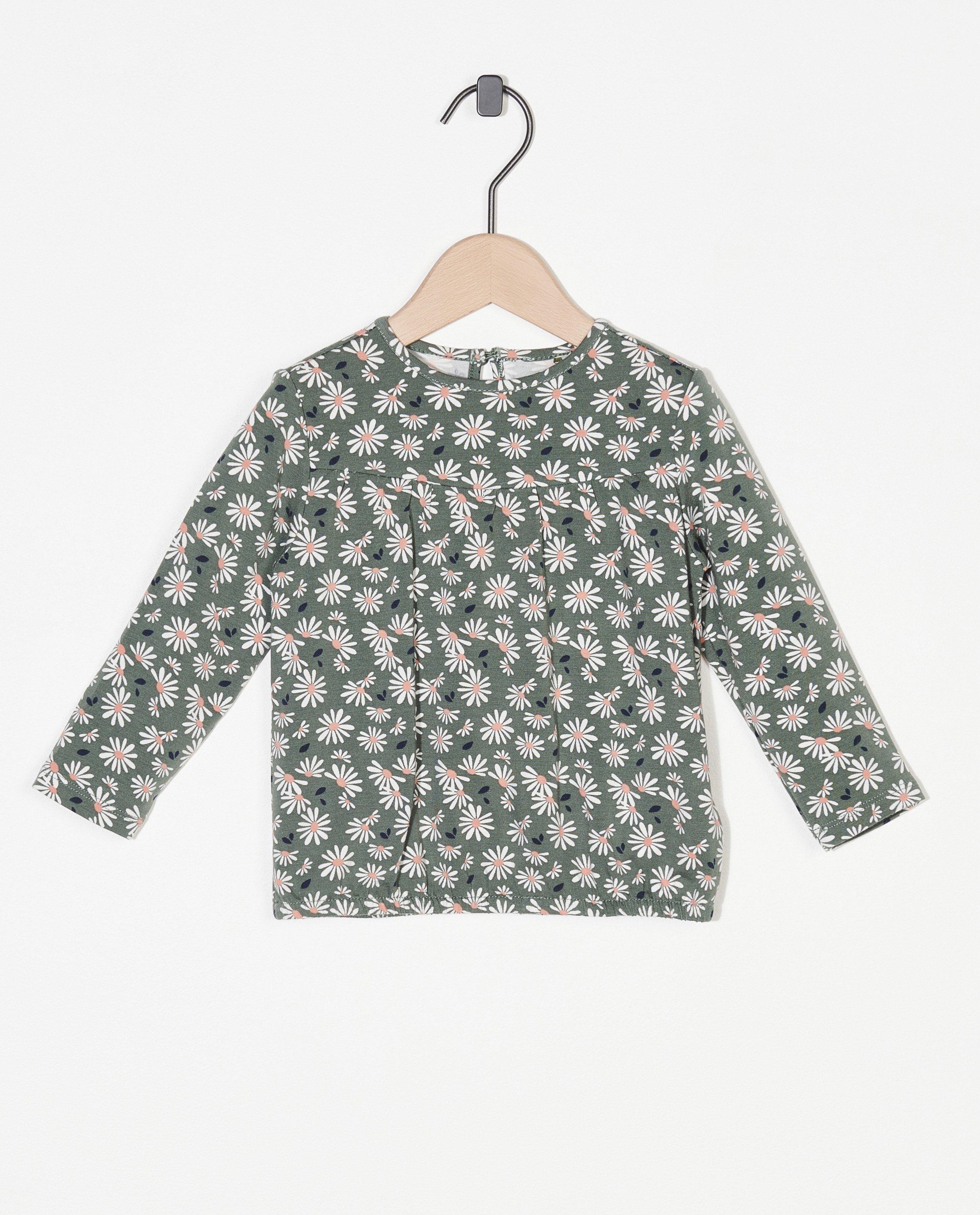 Oranje longsleeve met toekanprint - allover - Cuddles and Smiles