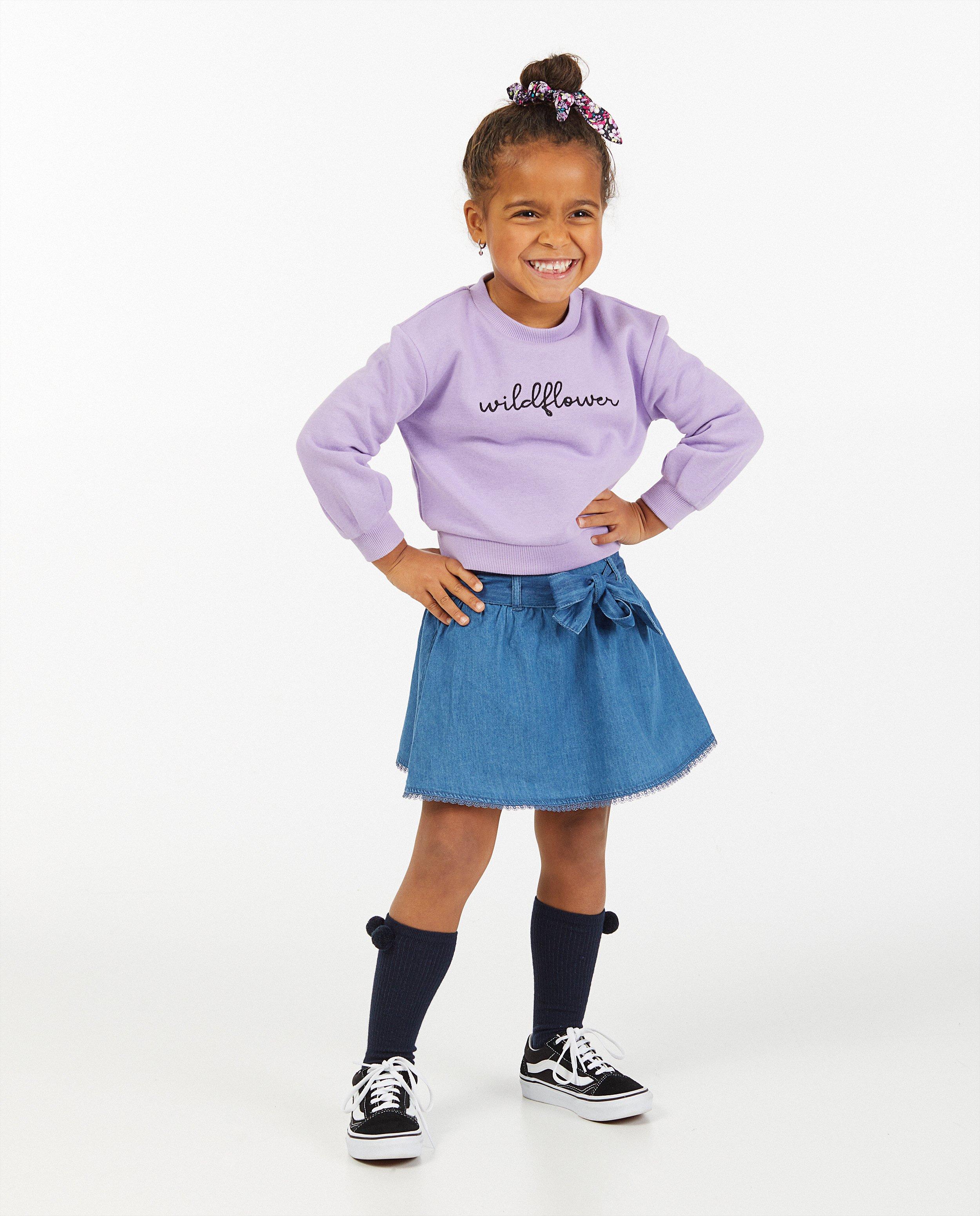 Lila sweater met opschrift - null - Milla Star