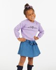 Sweaters - Lila sweater met opschrift