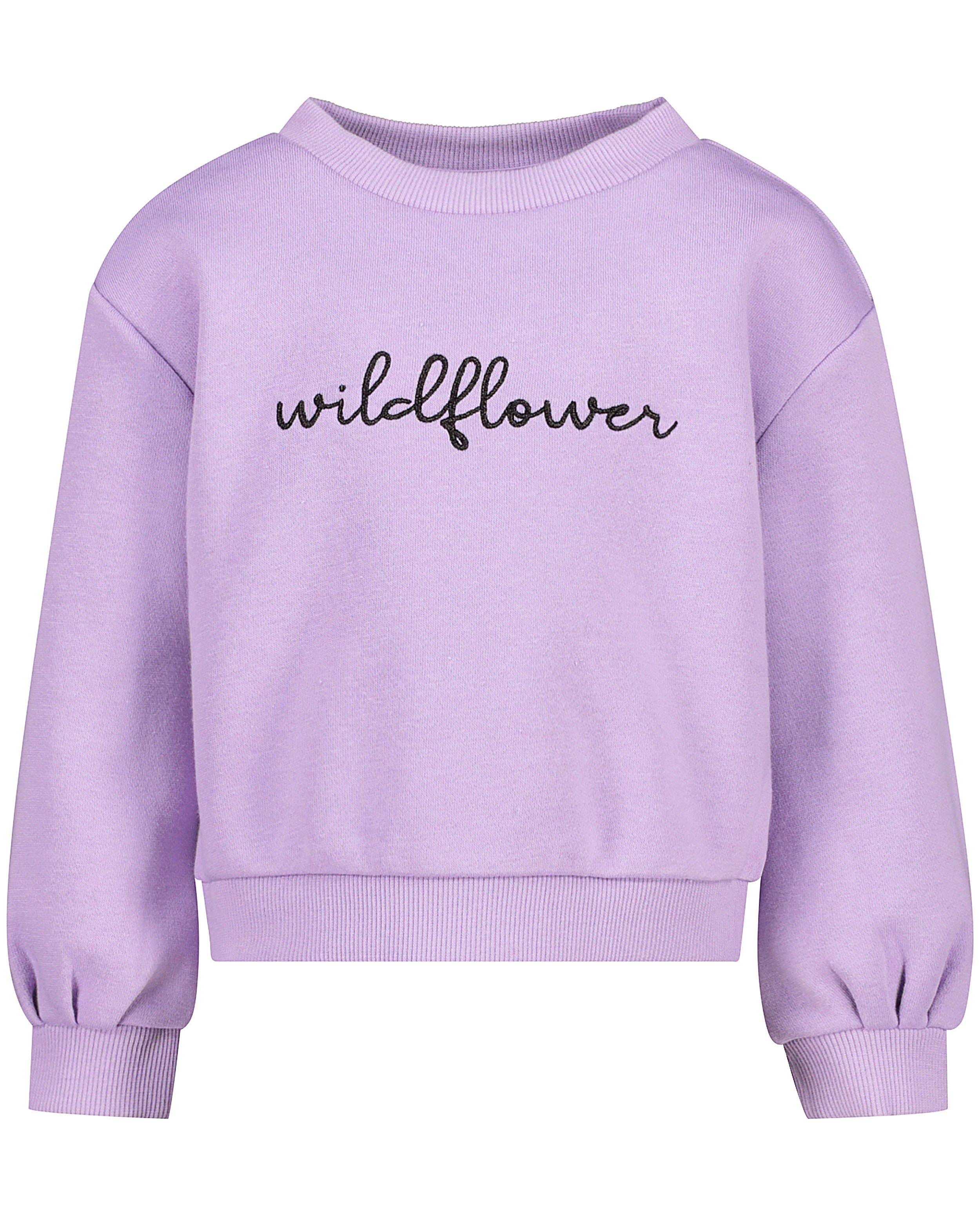 Sweaters - Lila sweater met opschrift