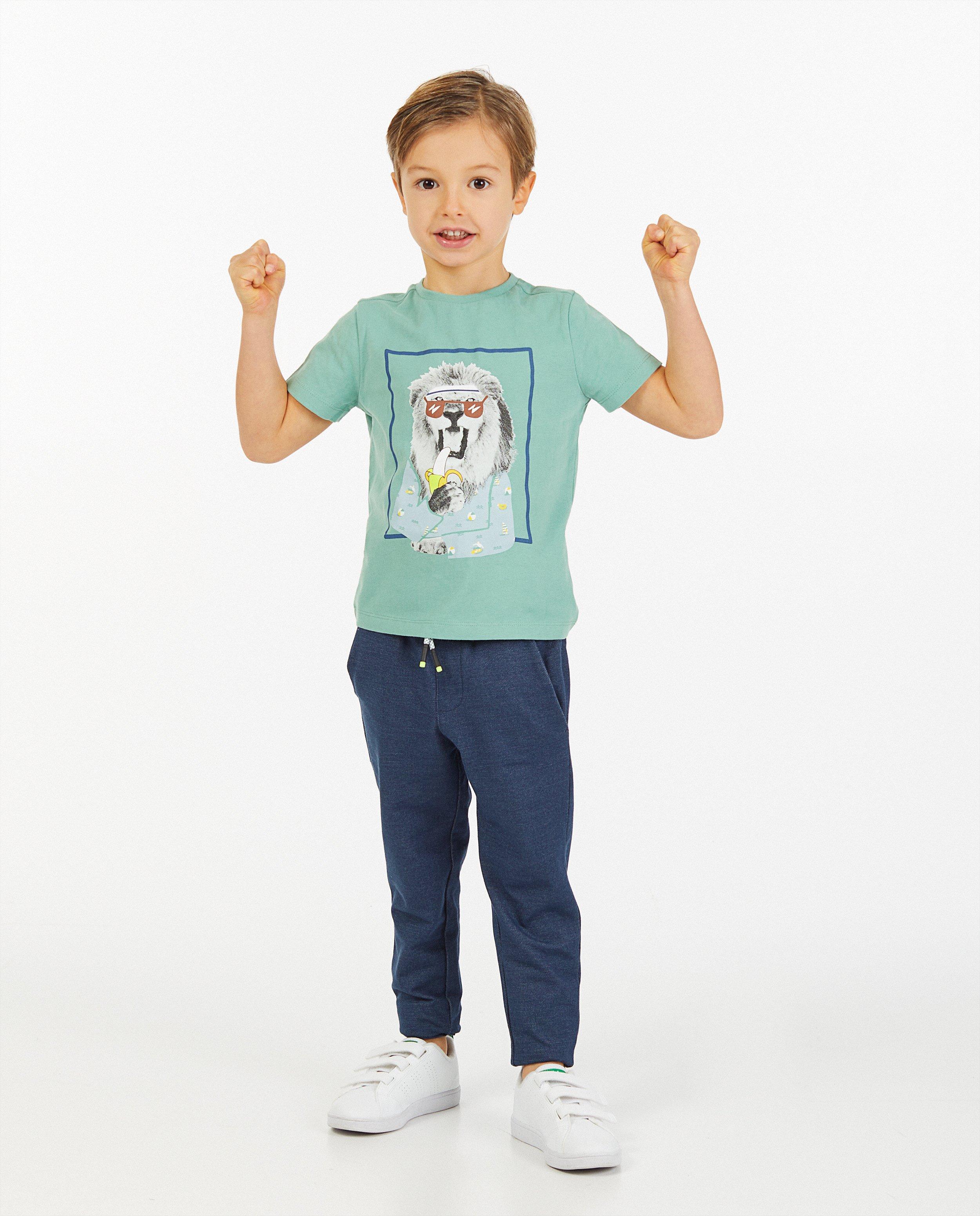 T-shirt blanc en coton bio - à imprimé - Kidz Nation