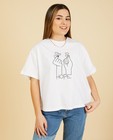 T-shirts - Wit T-shirt met print Nour en Fatma