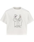 T-shirts - Wit T-shirt met print Nour en Fatma